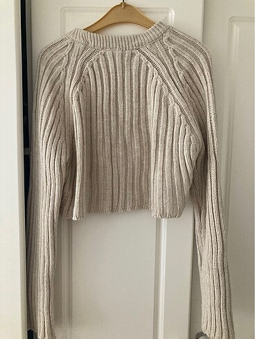 Zara crop yün kazak