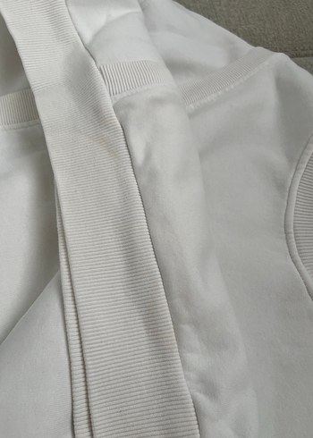 m Beden Beyaz Kadın Sweatshirt