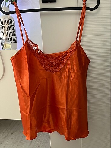 m Beden İkili saten şortlu pijama takımı