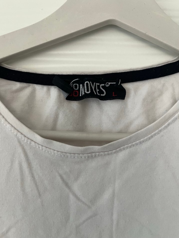 Beyaz Erkek Baskılı Kısa Kollu Tişört - Görsel 4