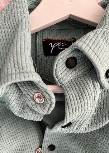 Yeşil Uzun Kollu Erkek Gömlek - Görsel 7