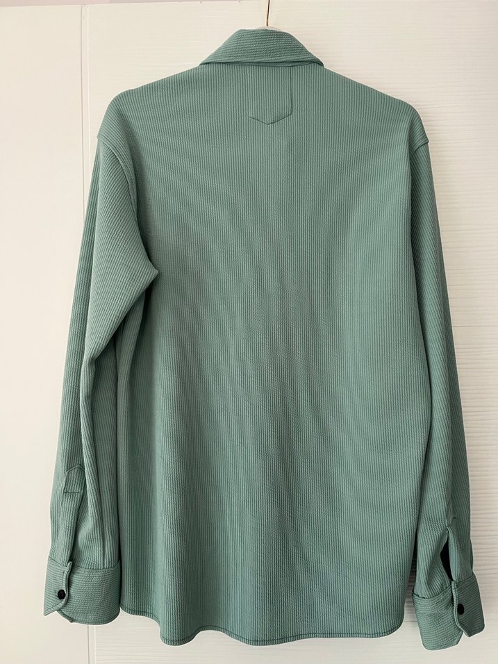 Yeşil Uzun Kollu Erkek Gömlek - Görsel 5