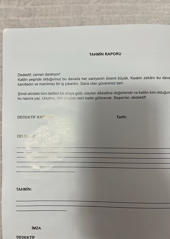 Kütüphanede Cinayet dedektif oyunu - Görsel 4