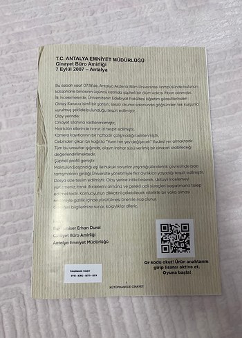 Kütüphanede Cinayet dedektif oyunu - Görsel 7