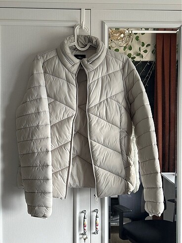Mavi BEYAZ İNCE MONT CEKET