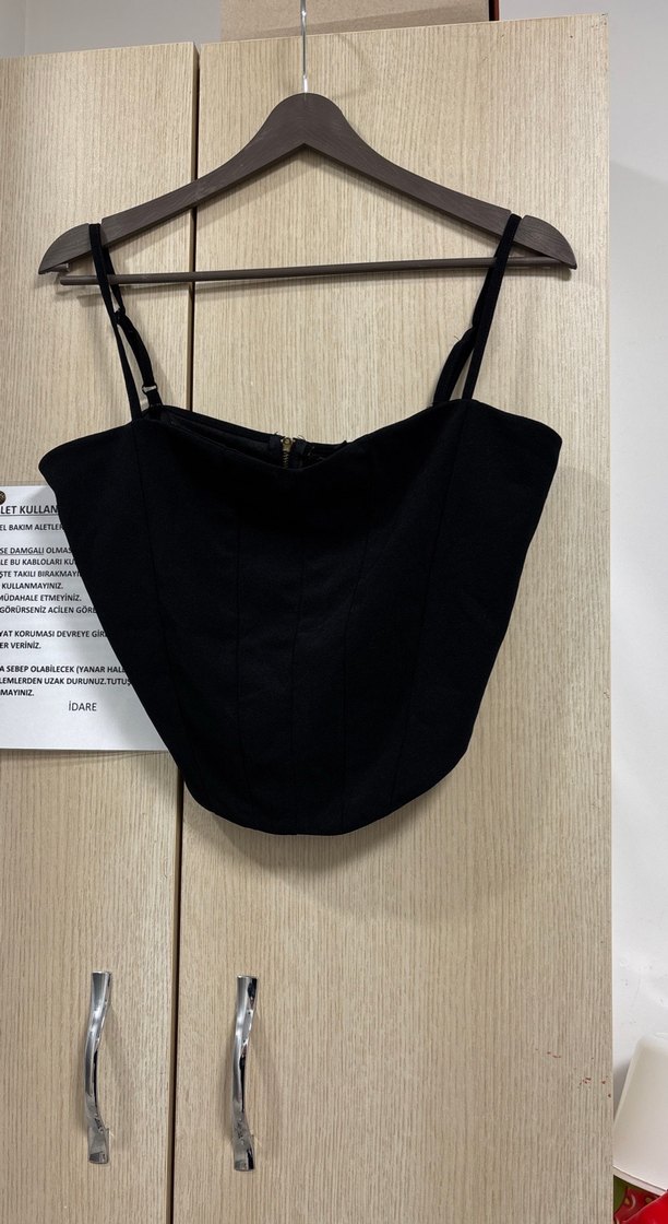 Siyah İnce Askılı Kadın Büstiyer - Görsel 3
