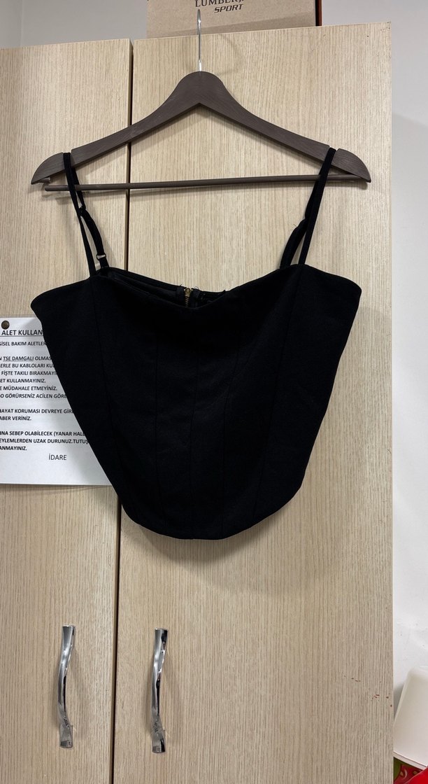 Siyah İnce Askılı Kadın Büstiyer - Görsel 2