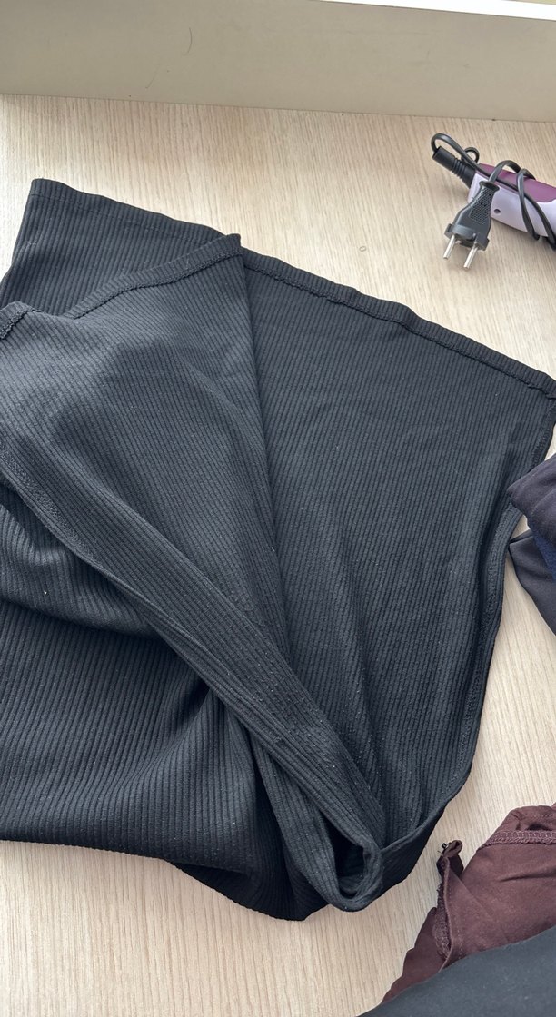 Siyah Midi Etek, Pilili, Fit Kesim - Görsel 4