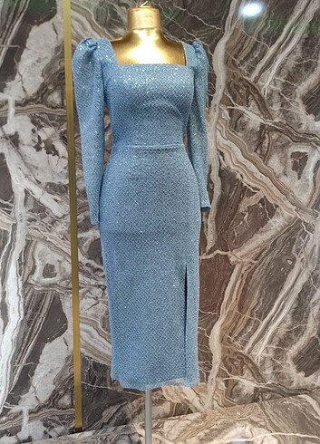 Midi boy zarif abiye  - Görsel 3