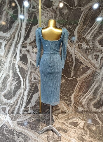 Midi boy zarif abiye  - Görsel 4