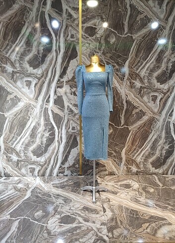 Midi boy zarif abiye  - Görsel 6