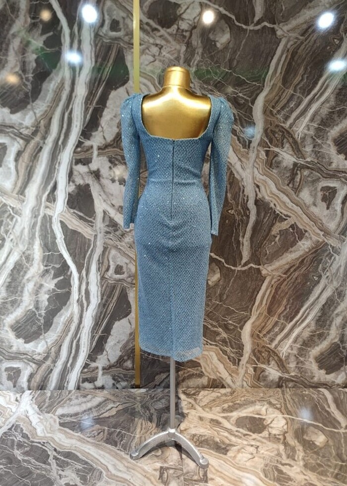 Midi boy zarif abiye  - Görsel 4