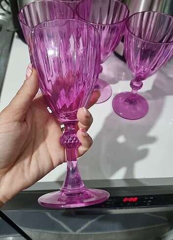 Beden pembe Renk 5 adet pembe kadeh
