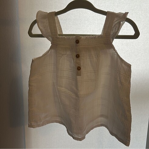 Zara Kız Bebek Keten Tişört