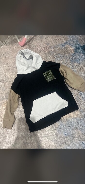 Erkek çocuk kapüşonlu sweatshirt