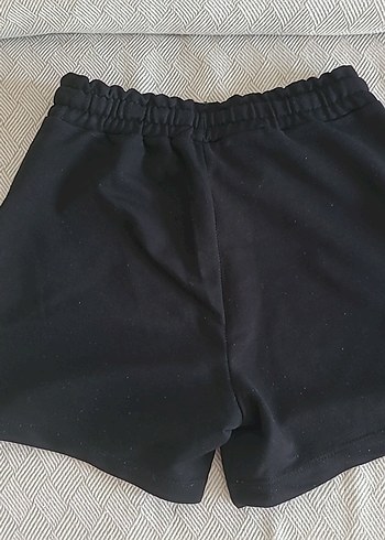 Diğer Siyah Pamuklu Mini Şort