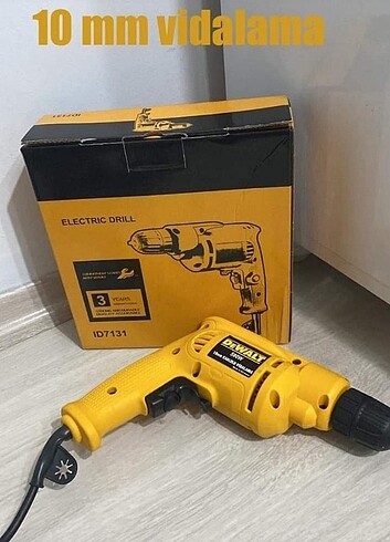 ELEKTRİKLİ KAPLOLU MATKAP ÇİFT YÖNLÜ VİDALAMA 