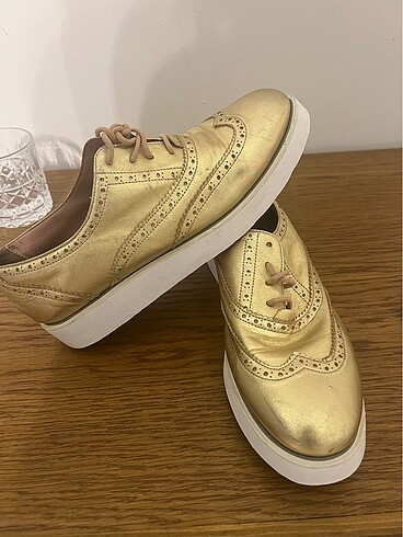 37 Beden altın Renk Hotiç loafer