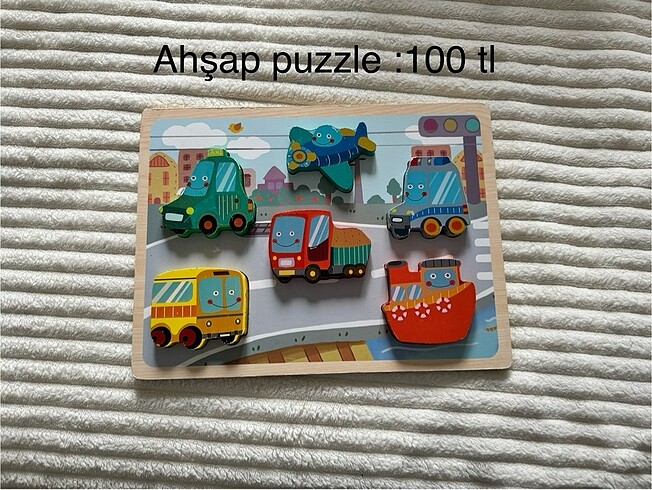 Diğer Djeco ahşap taşıtlar puzzle