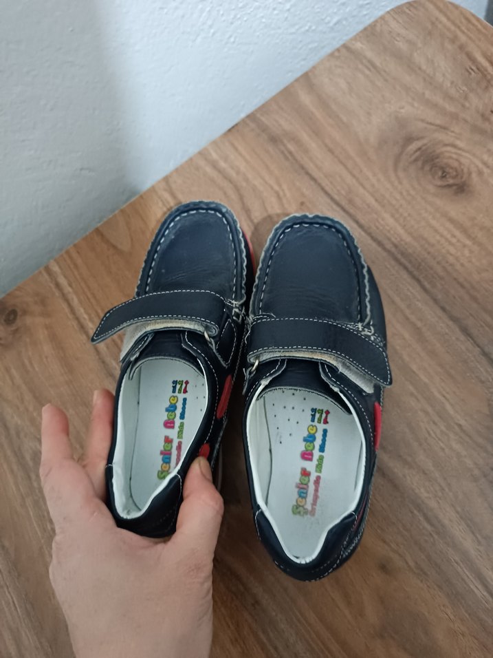 Erkek Çocuk Koyu Mavi Tokalı Özel Ayakkabı - Görsel 5