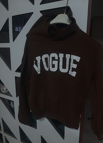 m Beden Kahverengi Vague Kapişonlu Sweat