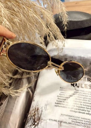 unisex Gold çerçeveli gözlük