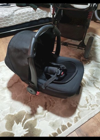Siyah Bebek Arabası ve Taşıma Koltuğu - Görsel 5