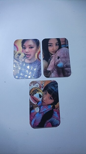 Twice jeo,chear,jihyo fotokart 3lü