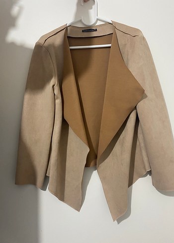 DeFacto Bej Süet yaka detaylı ceket yeni hiç giyilmedi - Görsel 5