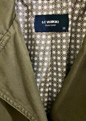 Kemerli Kadın trençkot haki rengi - Görsel 2