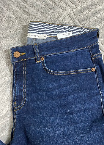 Lacivert kot pantolon - Görsel 3