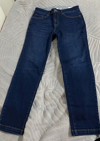 Lacivert kot pantolon - Görsel 2