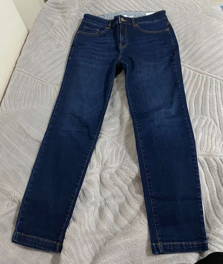 Lacivert kot pantolon - Görsel 2