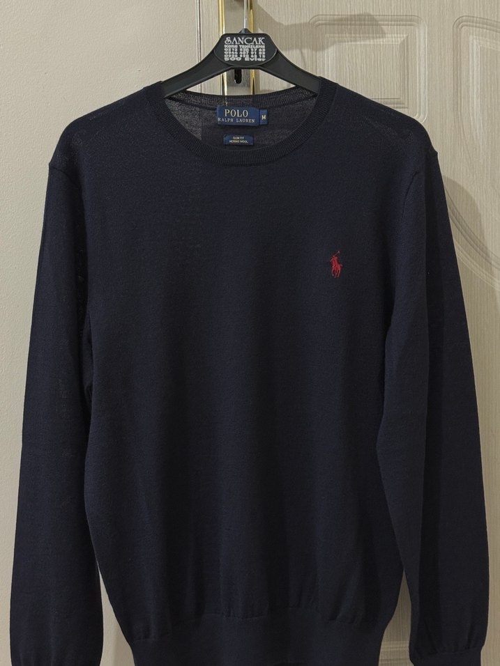 Siyah Polo Erkek Triko Kazak - Görsel 2