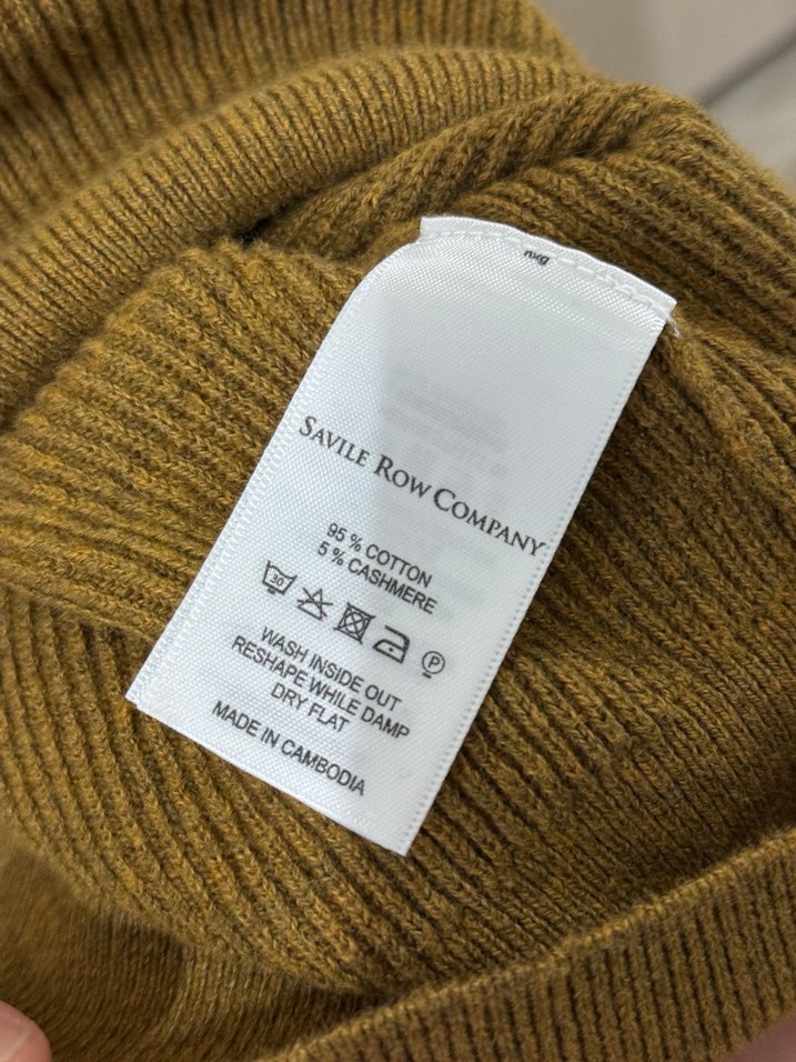 Kahverengi Yarım Fermuarlı Yün Erkek Kazak - Görsel 3