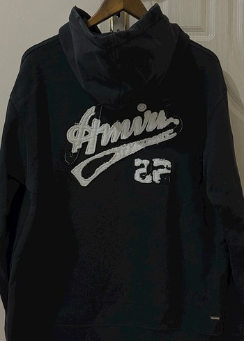 Siyah Kapüşonlu Kadın Sweatshirt - Görsel 6