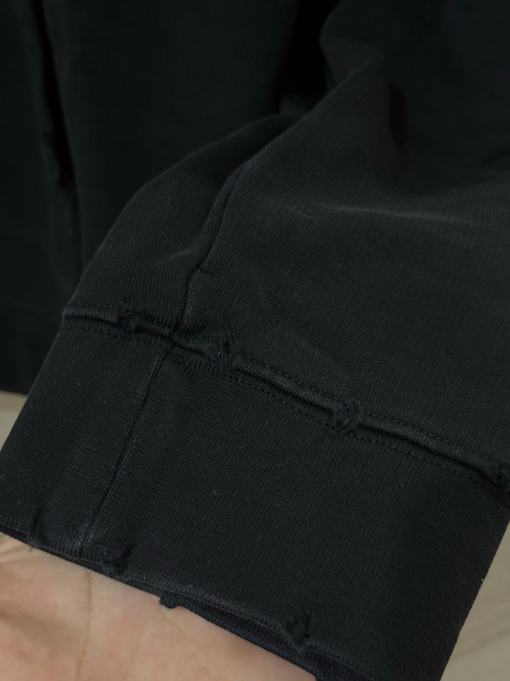 Siyah Kapüşonlu Kadın Sweatshirt - Görsel 5