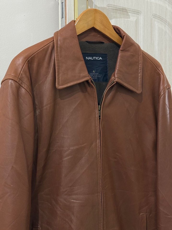 Orijinal Nautica Hakiki Deri Ceket - Görsel 2