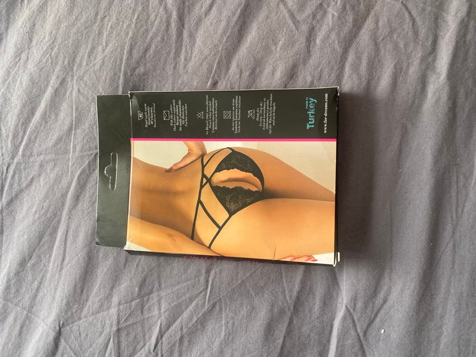 Siyah Gotik Desenli Midi Kadın İç Çamaşırı - Görsel 2