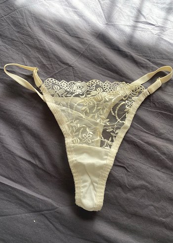 Bej Nakışlı Vintage Midi Sütyen - Görsel 3