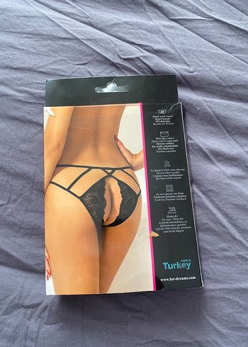 Siyah Gotik Mini Kadın İç Çamaşırı - Görsel 2