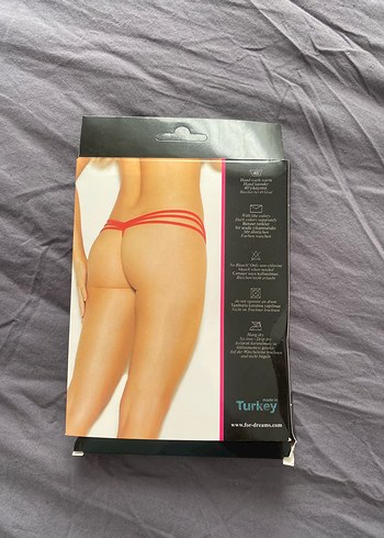 Kırmızı Mini Desenli Kadın Külot - Görsel 2