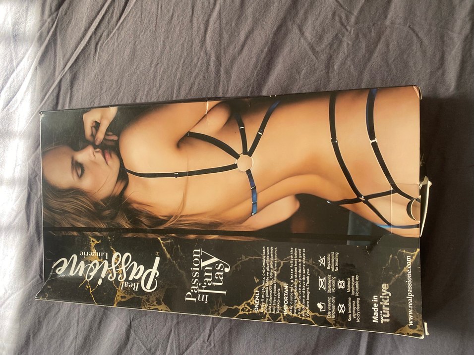 Siyah Elastik Rock Punk Vücut Zinciri - Görsel 2