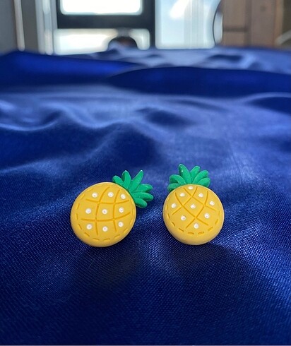 925 Ayar Gümüş ananas orijinal genç/çocuk Küpesi