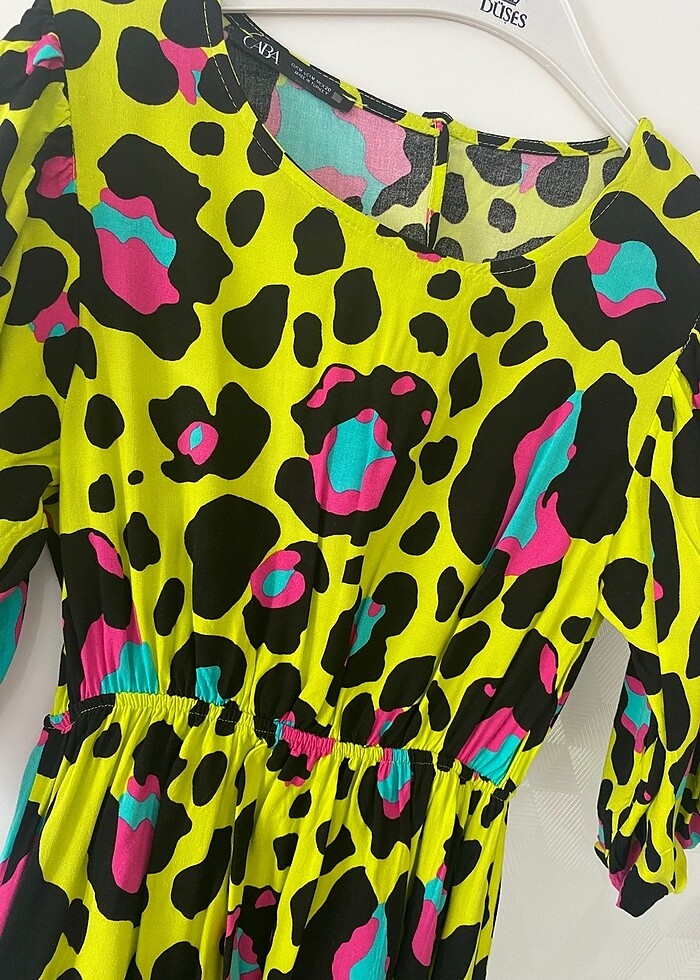 Neon midi elbise - Görsel 2