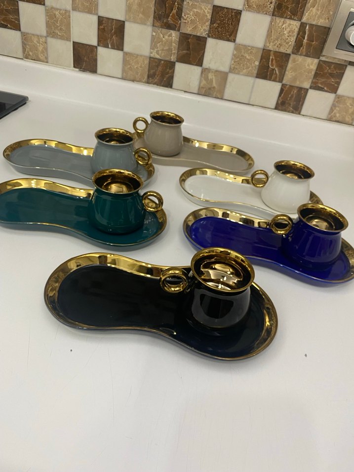 KUTULU Altın Detaylı Fincan takımı - Görsel 3