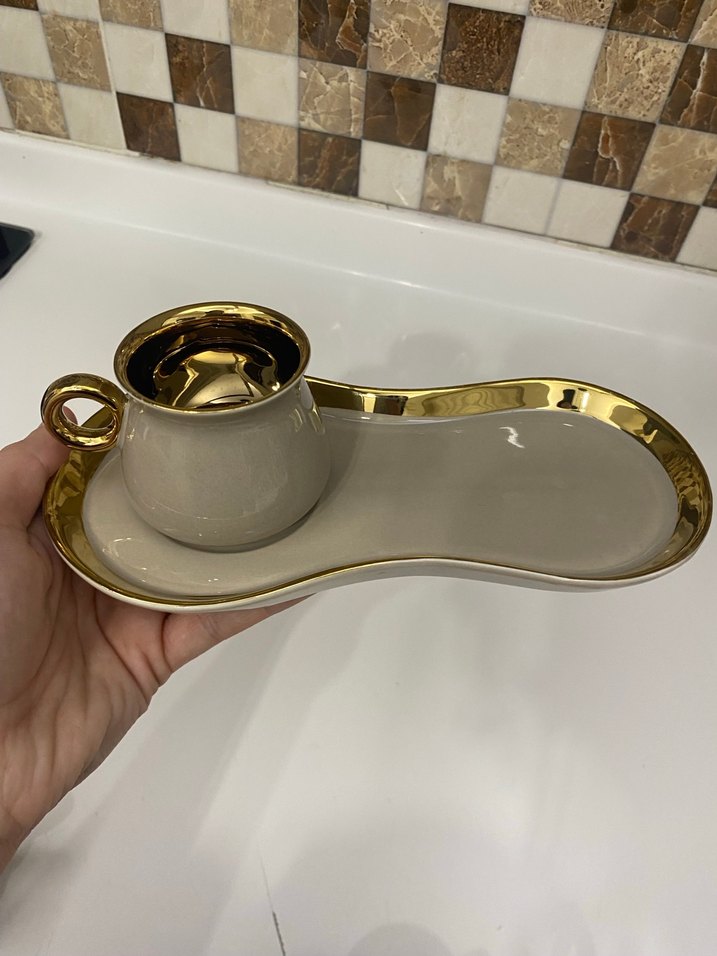 KUTULU Altın Detaylı Fincan takımı - Görsel 5