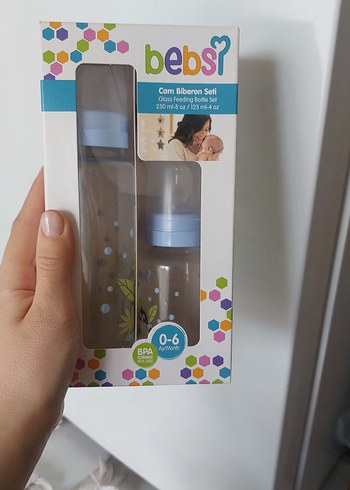 Bebsi Cam Biberon Seti 0-6 Ay Mavi - Görsel 2