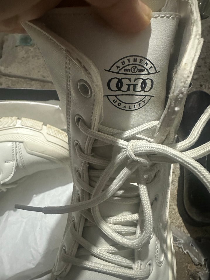 Beyaz Fermuarlı Street Style Kadın Bot - Görsel 5