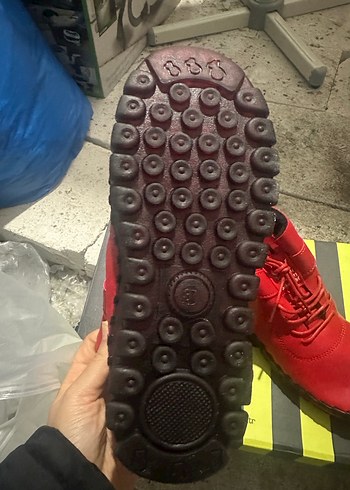 Kırmızı Kadın Deri Bot Yüksek Topuklu - Görsel 4